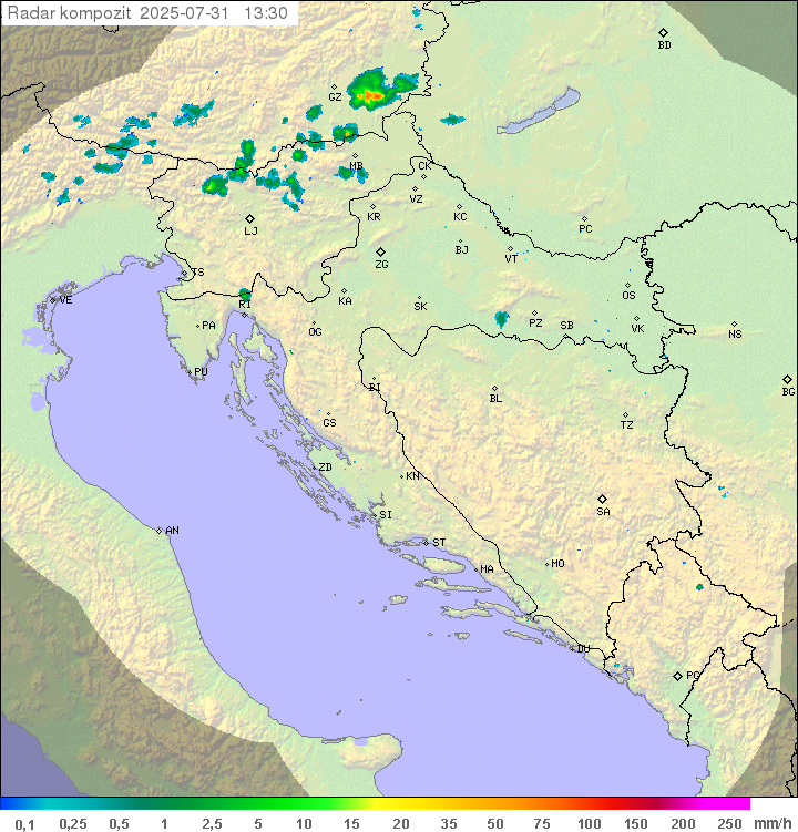 Padavine Hrvaška