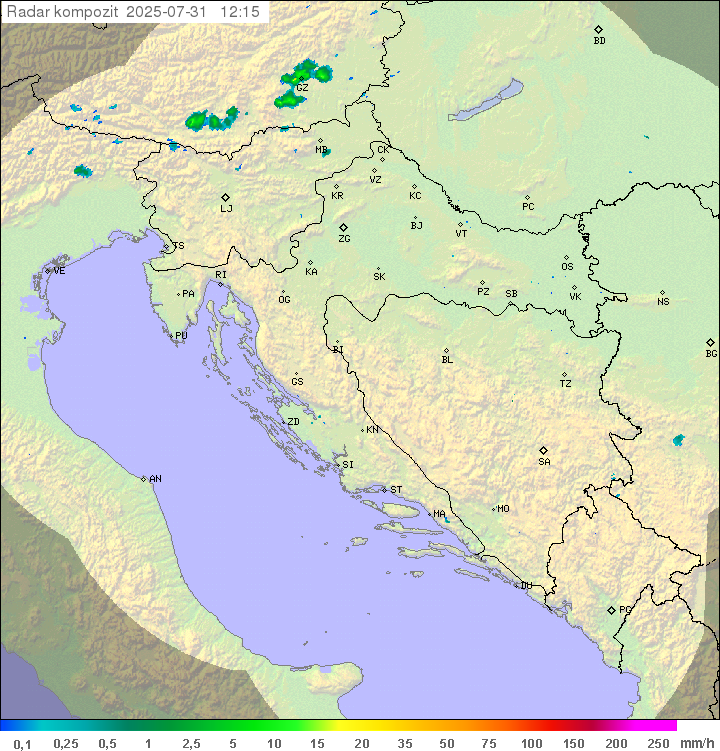 Padavine Hrvaška