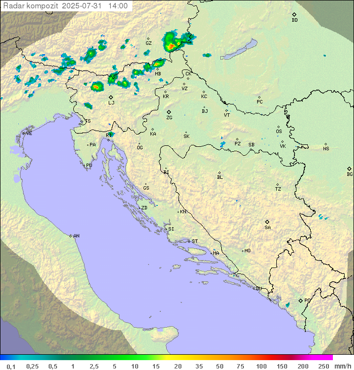 Padavine Hrvaška