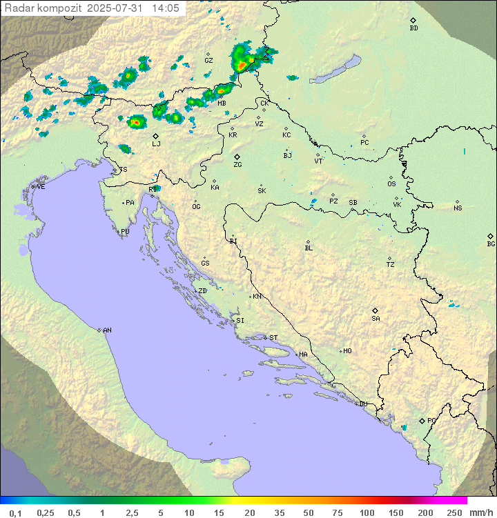 Padavine Hrvaška
