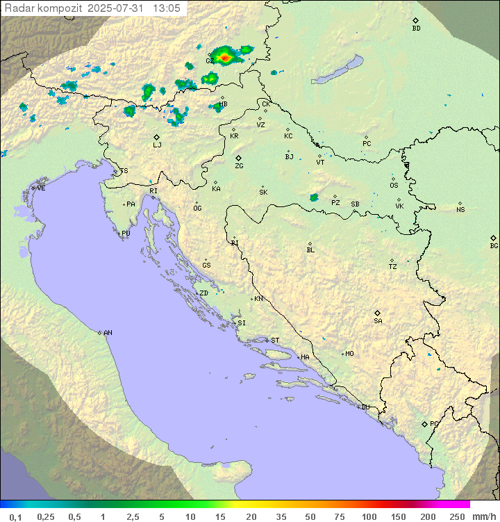 Padavine Hrvaška
