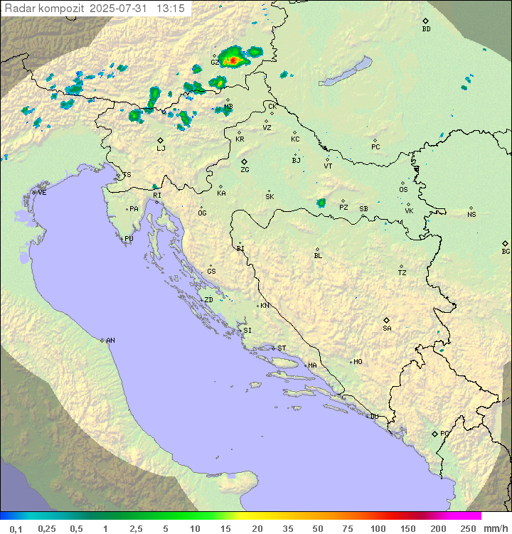 Padavine Hrvaška