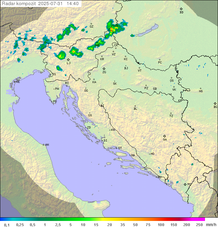 Padavine Hrvaška