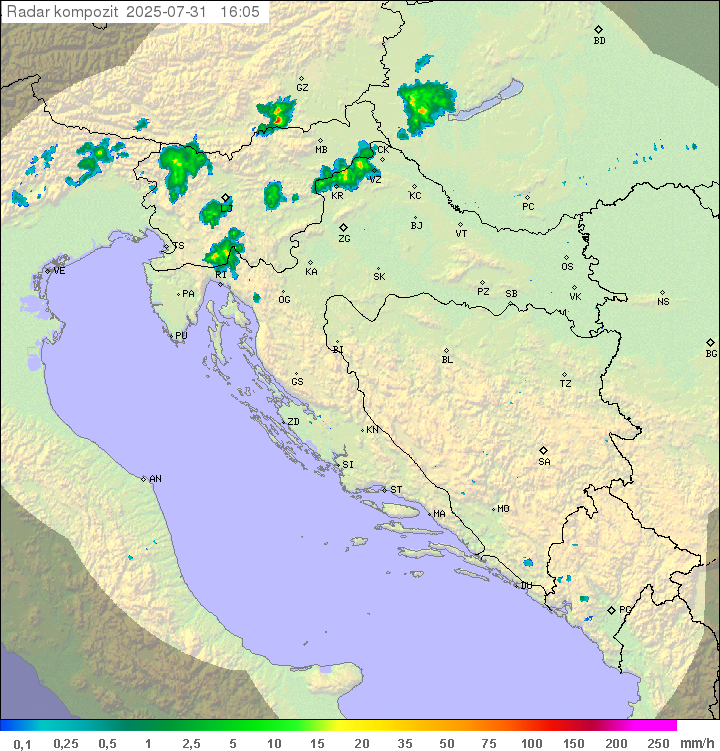 Padavine Hrvaška