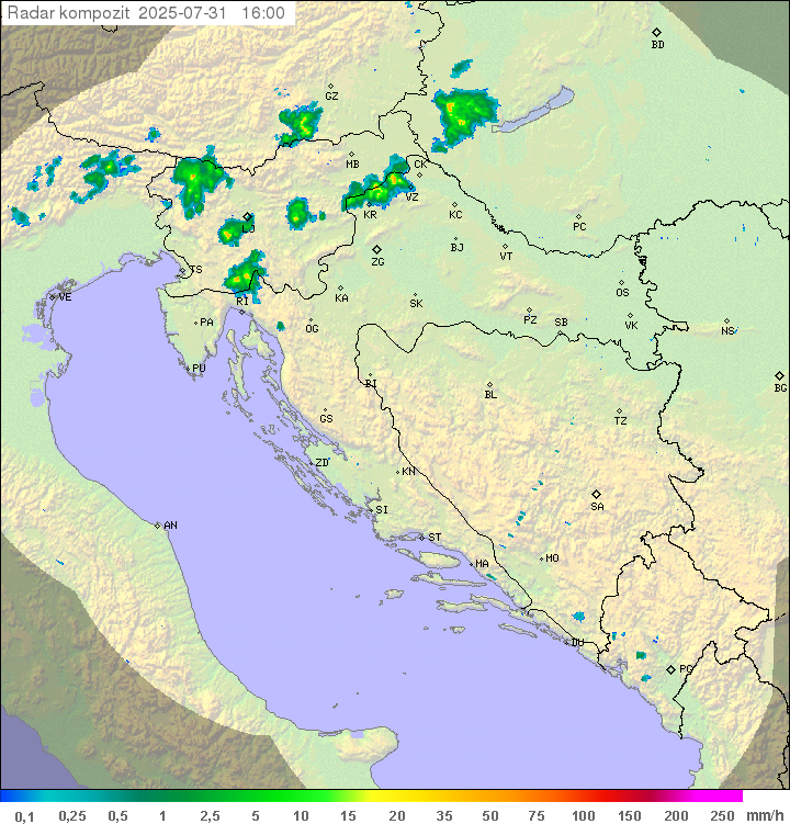 Padavine Hrvaška