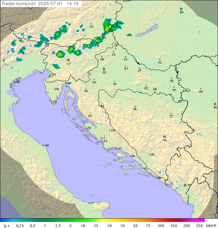 Padavine Hrvaška