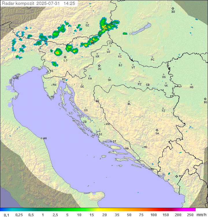 Padavine Hrvaška