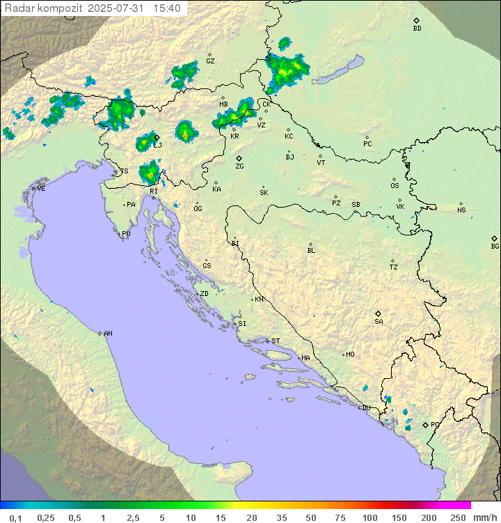Padavine Hrvaška