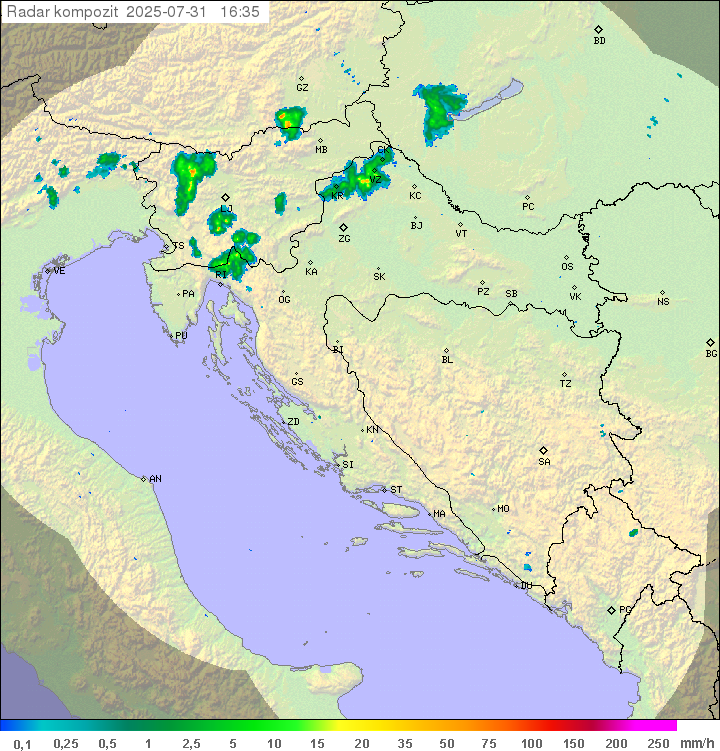 Padavine Hrvaška