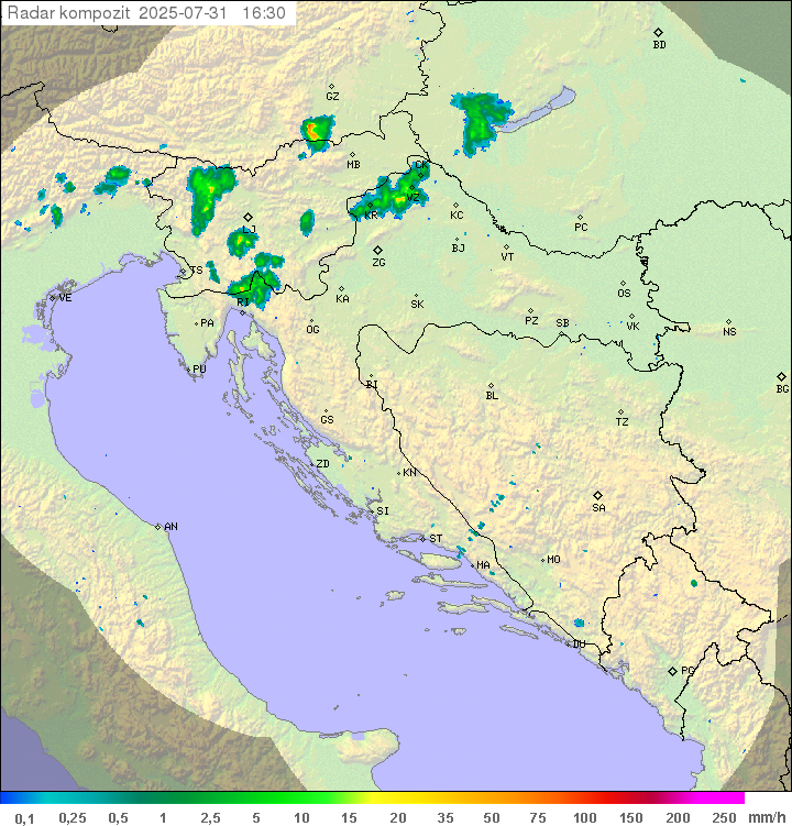 Padavine Hrvaška