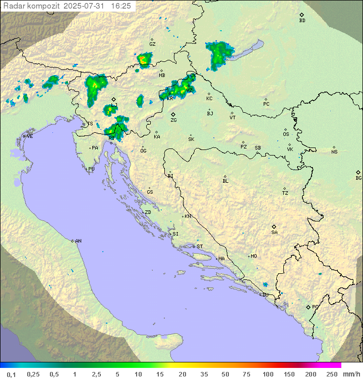 Padavine Hrvaška