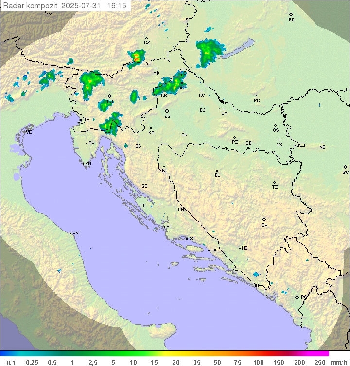 Padavine Hrvaška