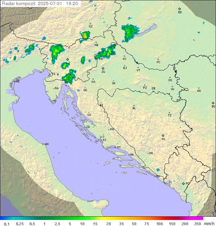 Padavine Hrvaška