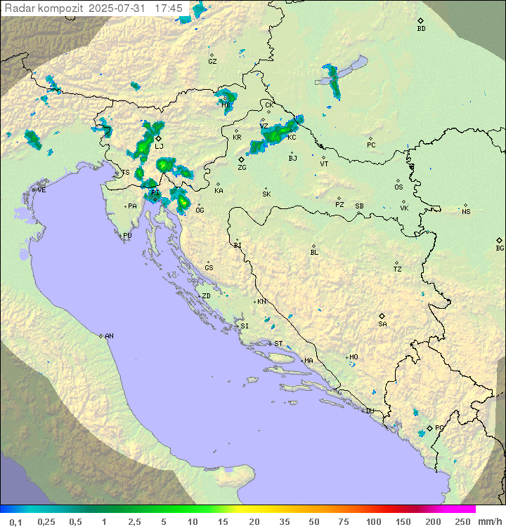 Padavine Hrvaška