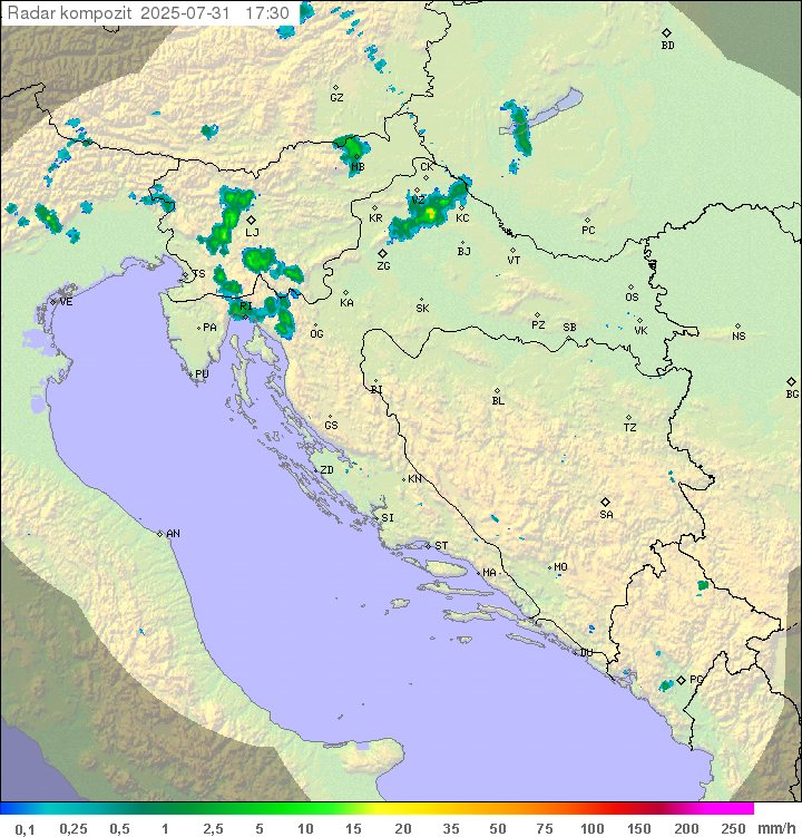 Padavine Hrvaška
