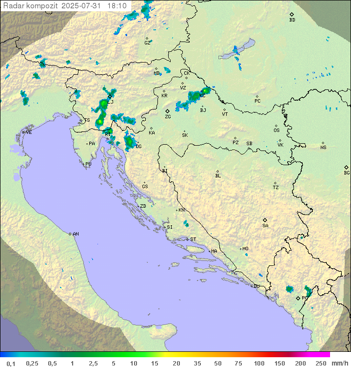 Padavine Hrvaška