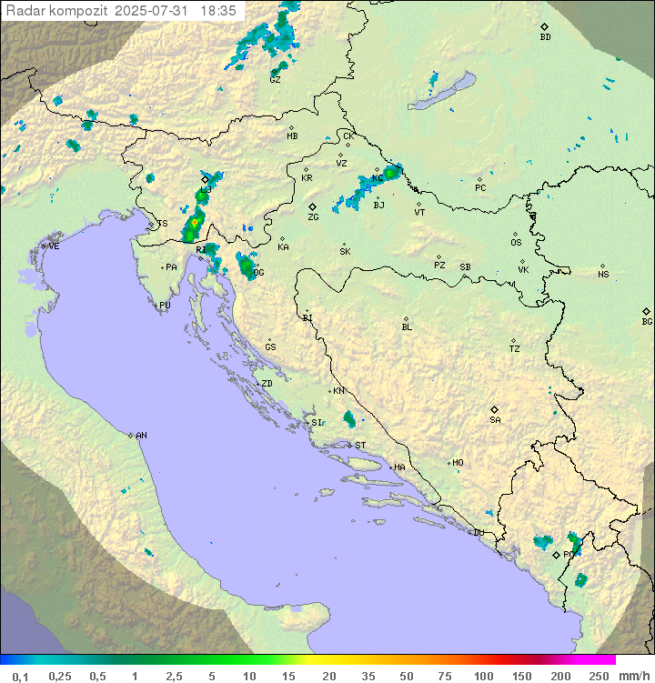 Padavine Hrvaška