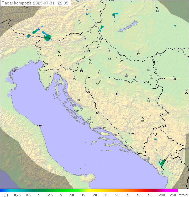 Padavine Hrvaška