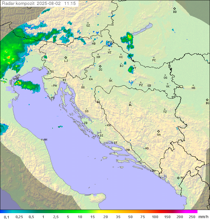 Padavine Hrvaška