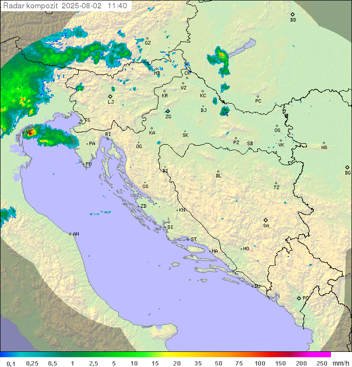 Padavine Hrvaška