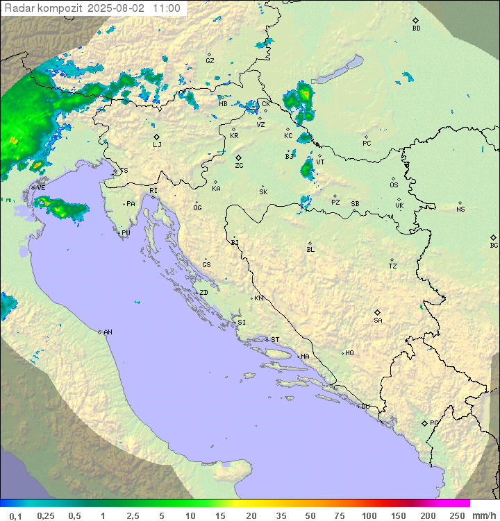 Padavine Hrvaška