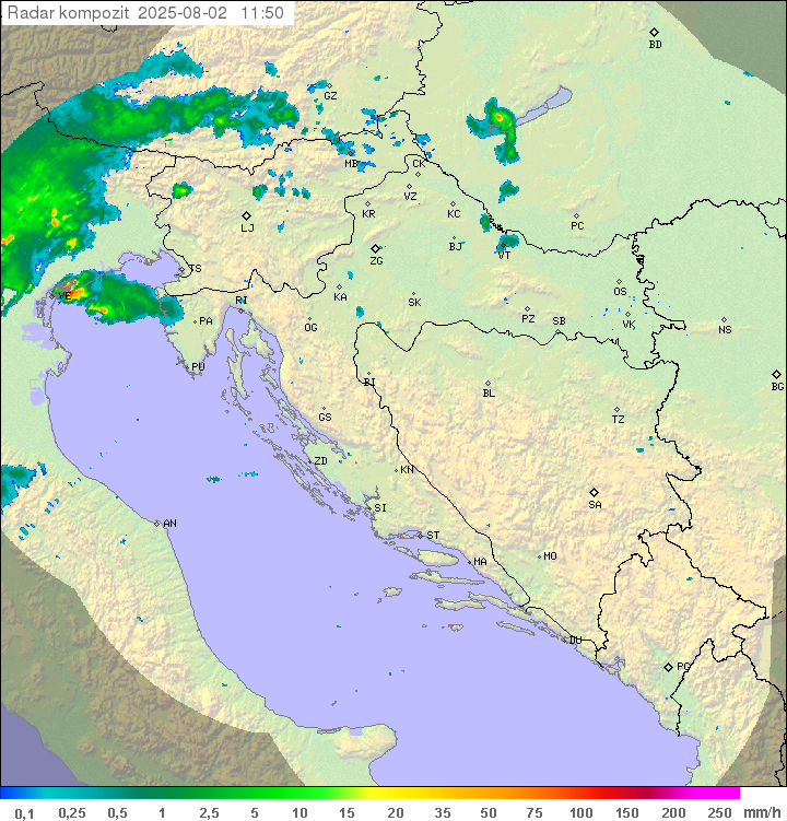 Padavine Hrvaška