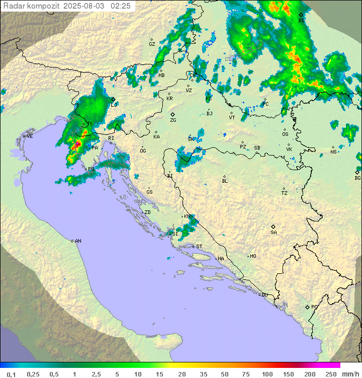 Padavine Hrvaška