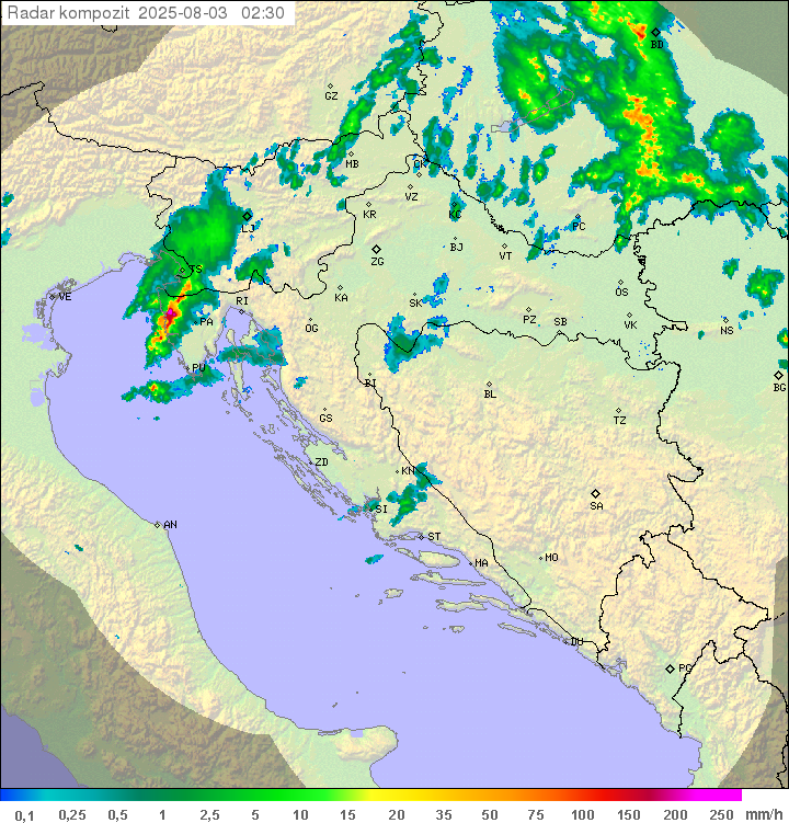 Padavine Hrvaška