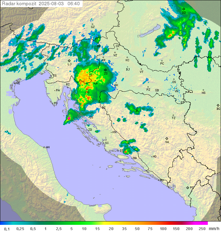 Padavine Hrvaška