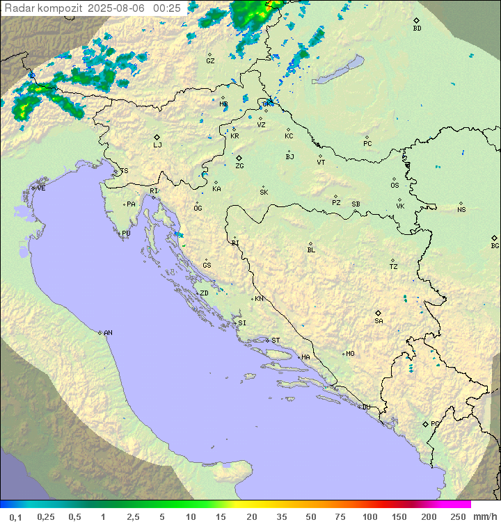 Padavine Hrvaška