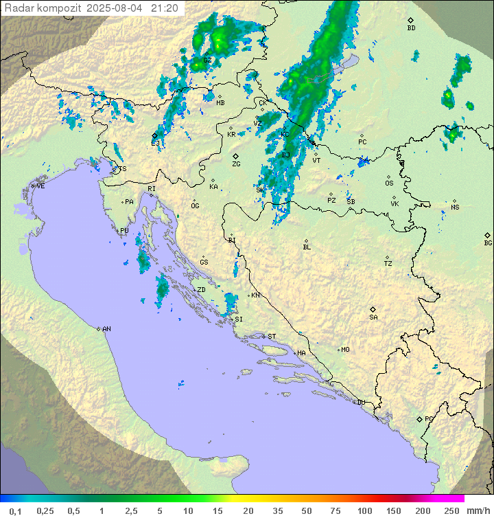 Padavine Hrvaška
