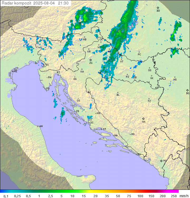 Padavine Hrvaška