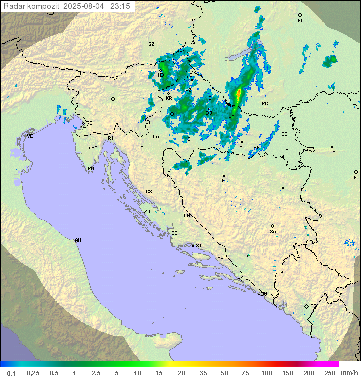 Padavine Hrvaška