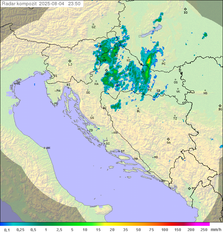 Padavine Hrvaška