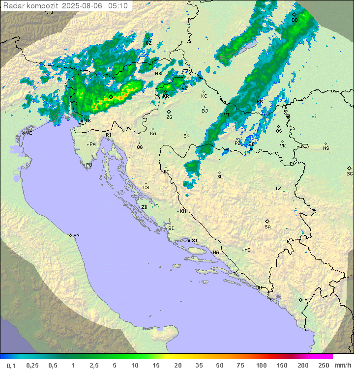Padavine Hrvaška