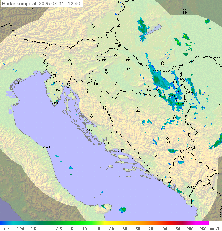 Padavine Hrvaška