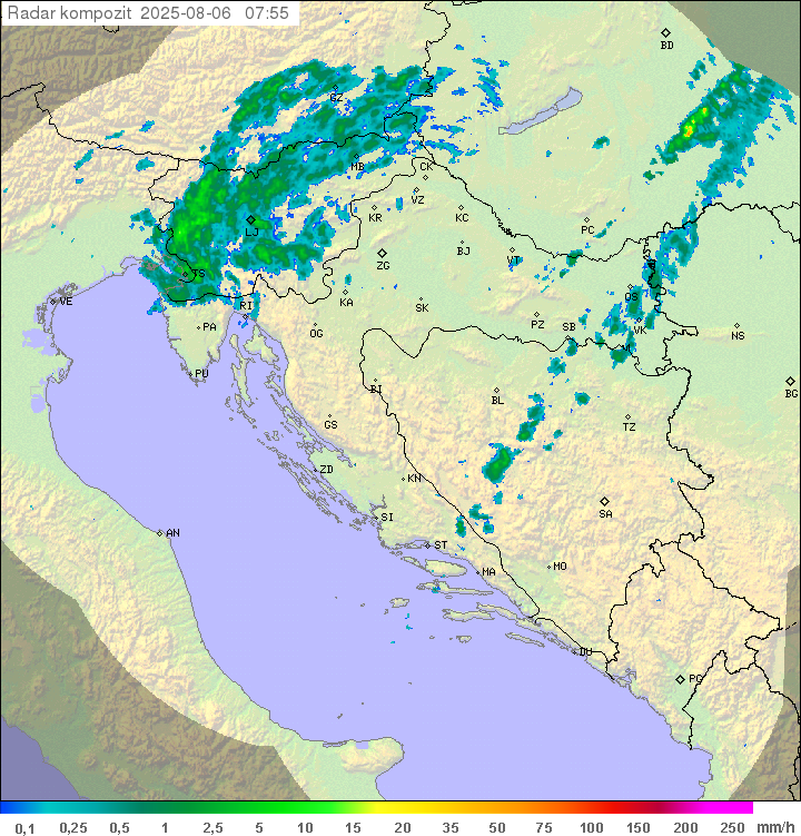 Padavine Hrvaška
