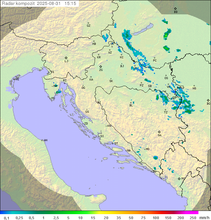 Padavine Hrvaška