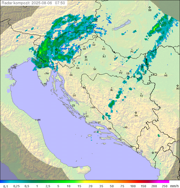 Padavine Hrvaška