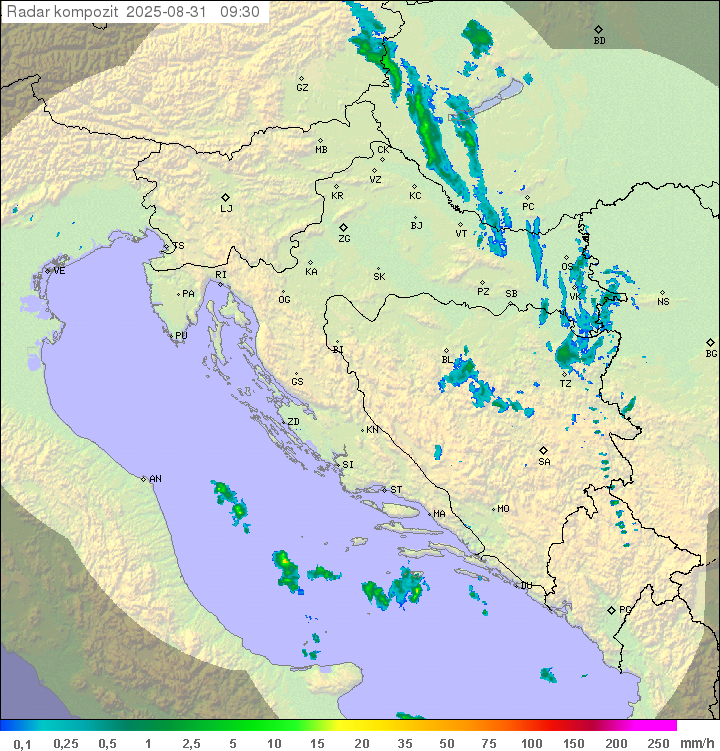 Padavine Hrvaška
