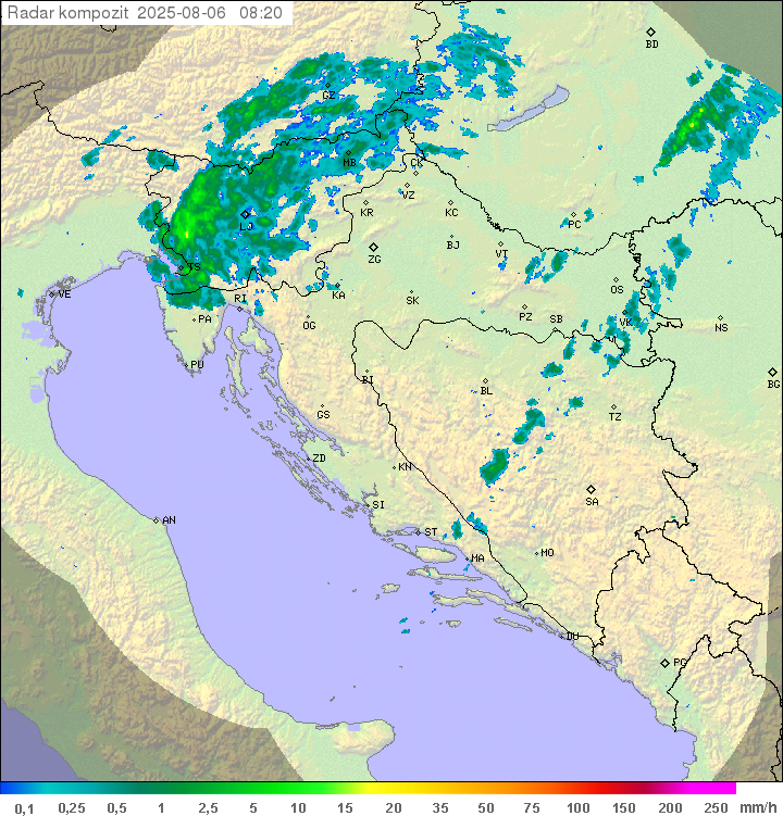 Padavine Hrvaška