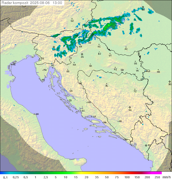 Padavine Hrvaška