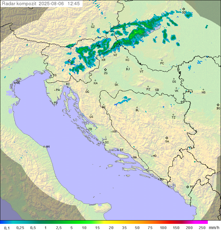 Padavine Hrvaška