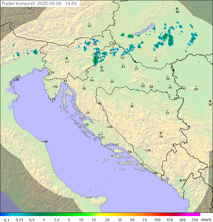 Padavine Hrvaška