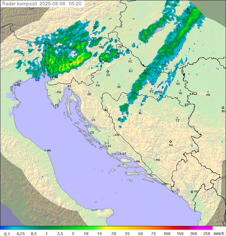 Padavine Hrvaška