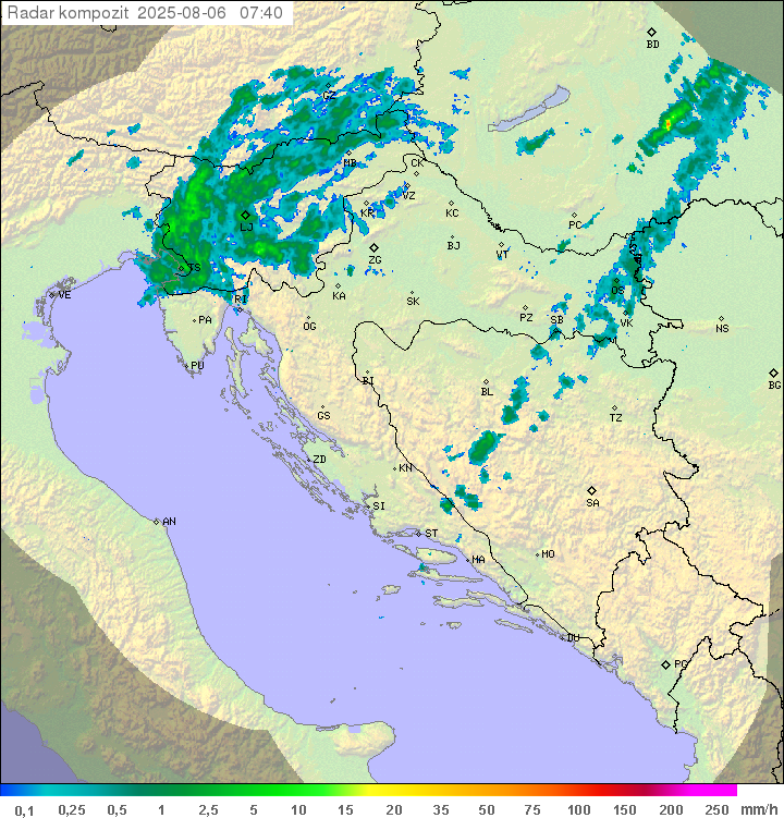 Padavine Hrvaška