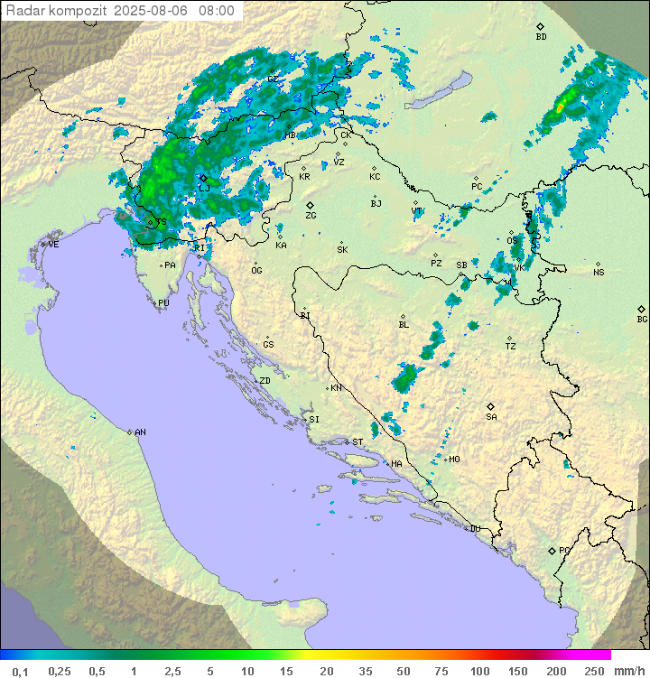 Padavine Hrvaška