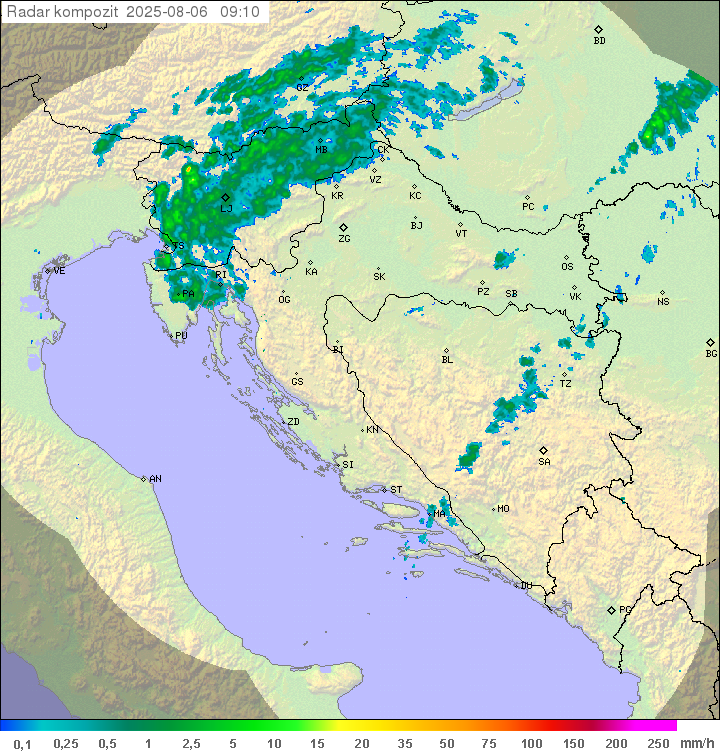 Padavine Hrvaška