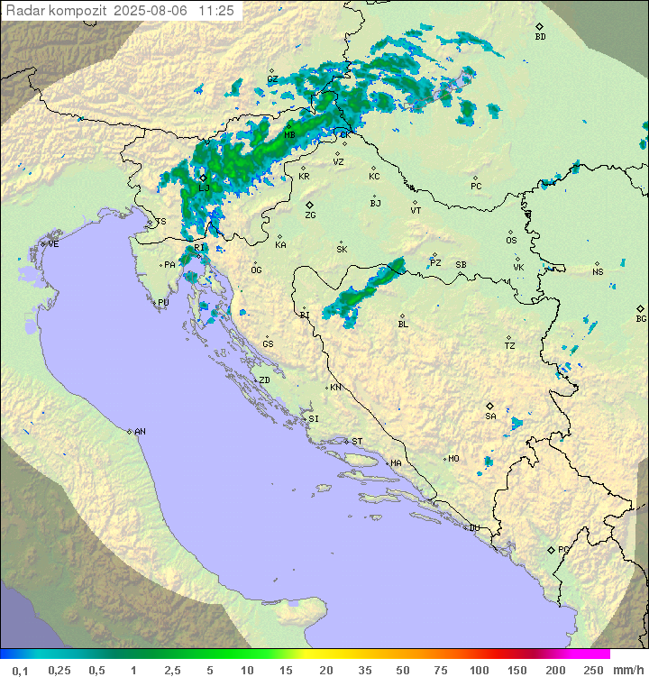 Padavine Hrvaška