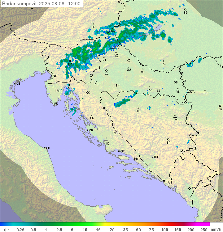 Padavine Hrvaška